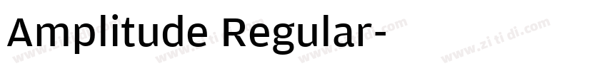 Amplitude Regular字体转换